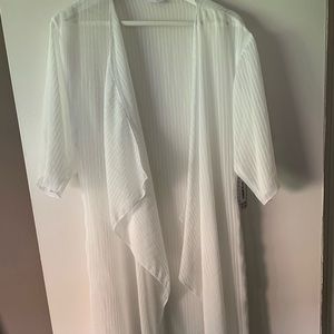 NWT White sheer LLR Shirley (SMALL) Never worn